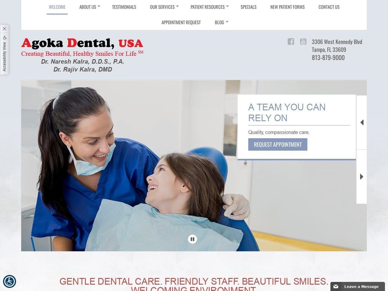 Agoka Dental USA Kalra Naresh a DDS Website Screenshot from agokadental.com