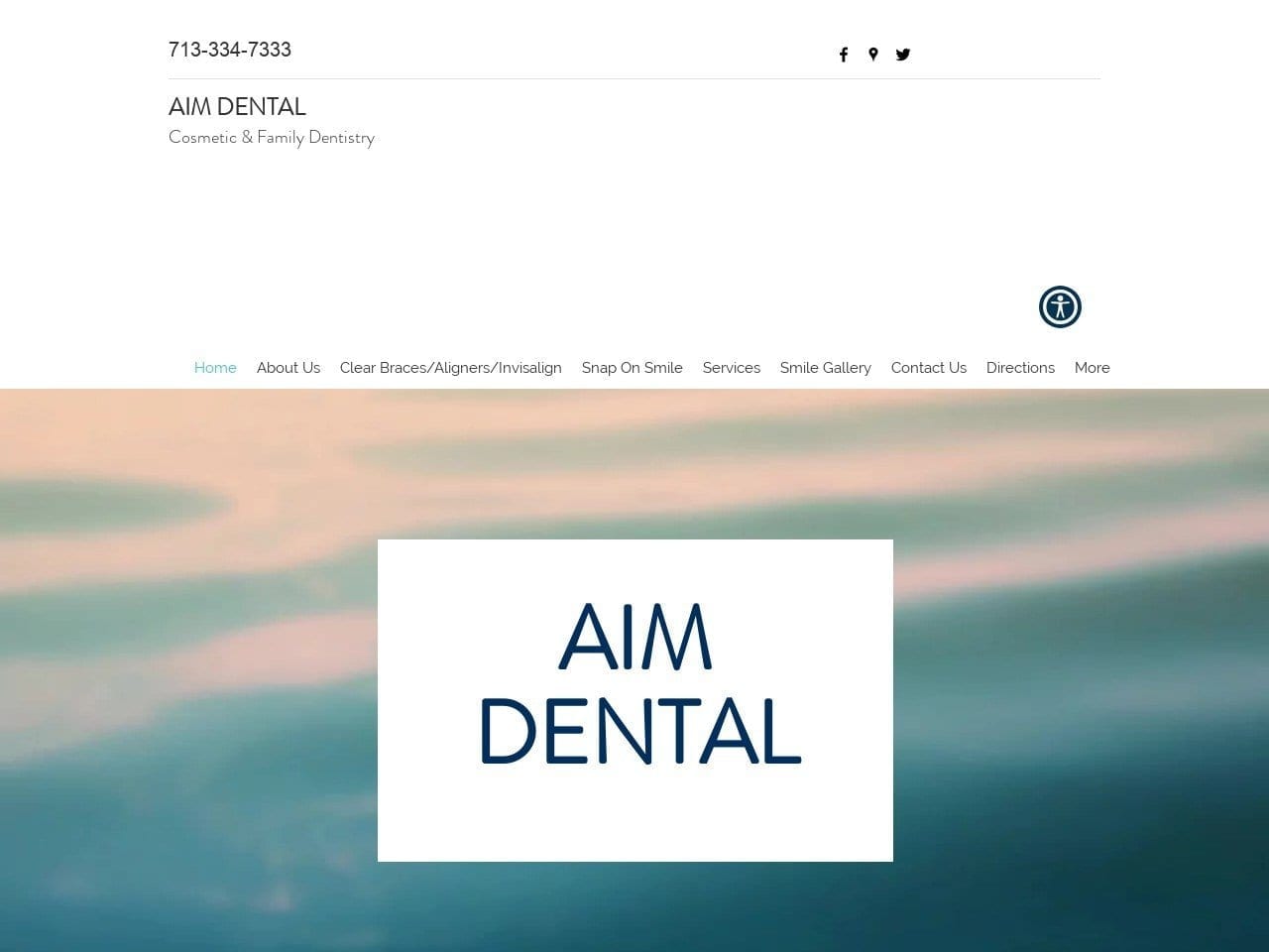 Aim Dental Website Screenshot from aimdental.net