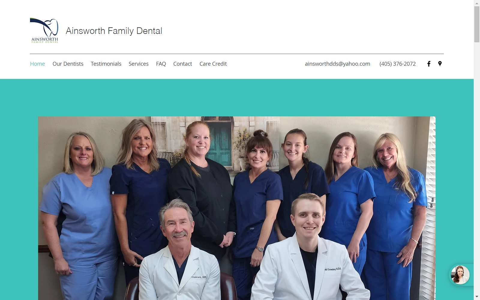 ainsworthfamilydental.com screenshot