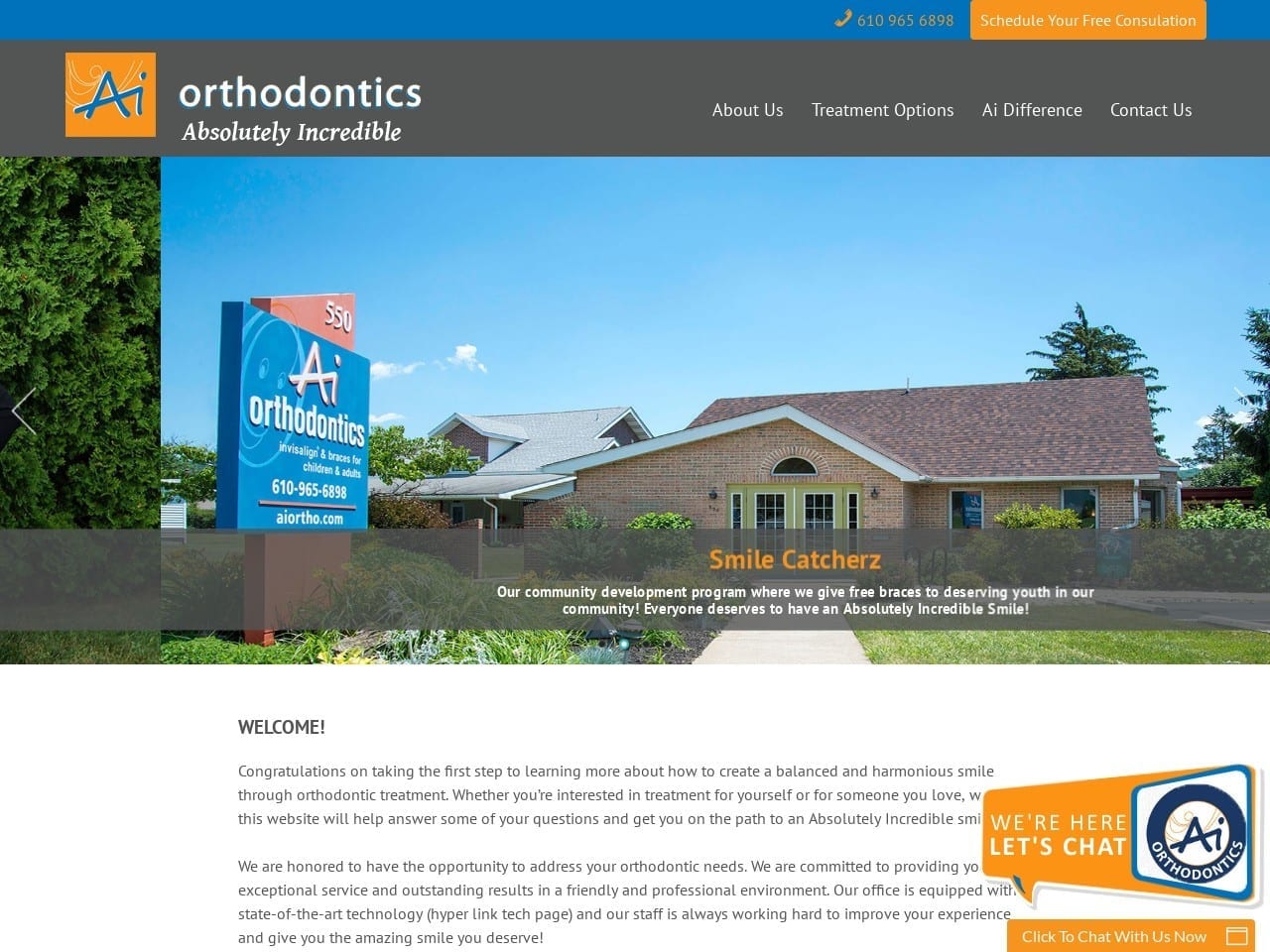 Ai Orthodontics Website Screenshot from aiortho.com