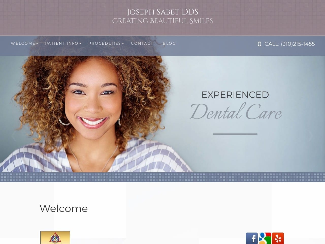 Airport Center Family Dental Website Screenshot from airportcenterfamilydental.com