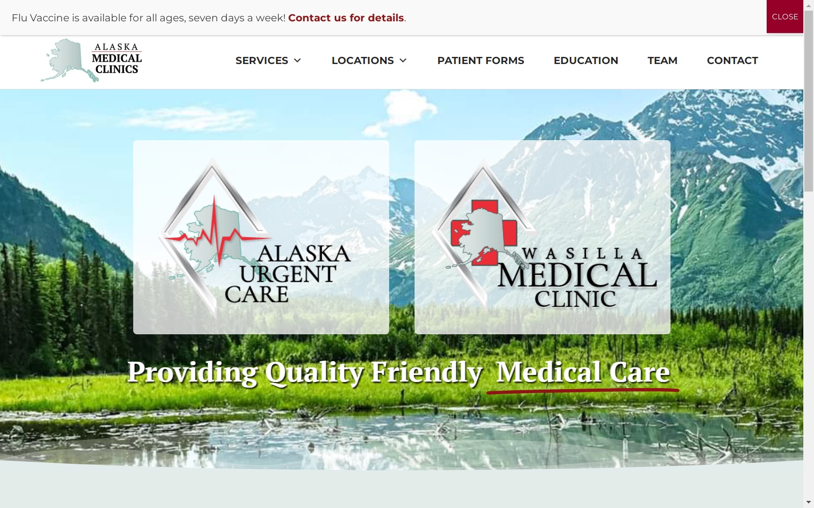 alaskamedicalclinics.com screenshot