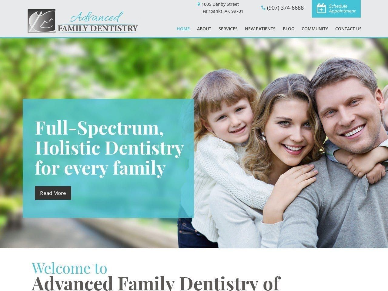 Craig O Dentist Website Screenshot from alaskasmiles.com