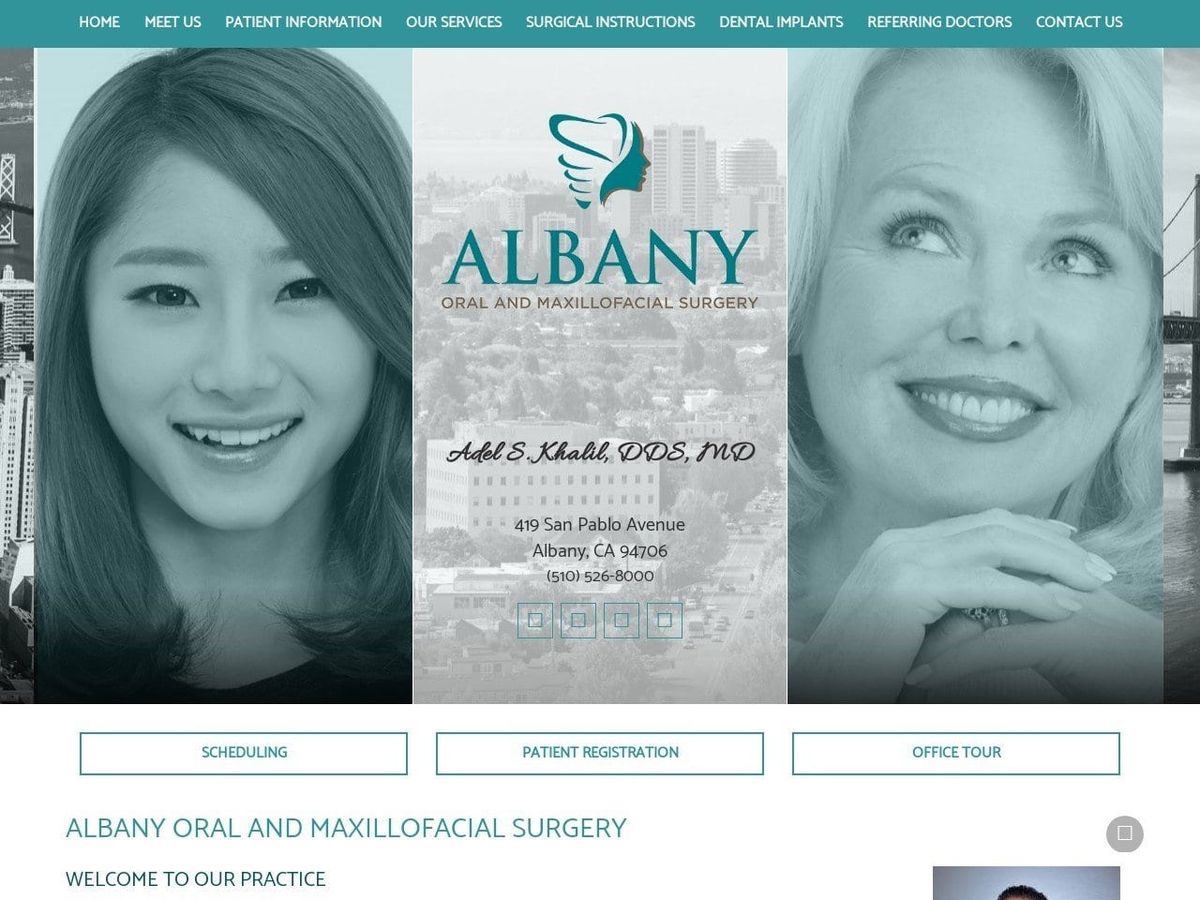 Dr. Michael J. Doucet DDS Website Screenshot from albanyoms.com