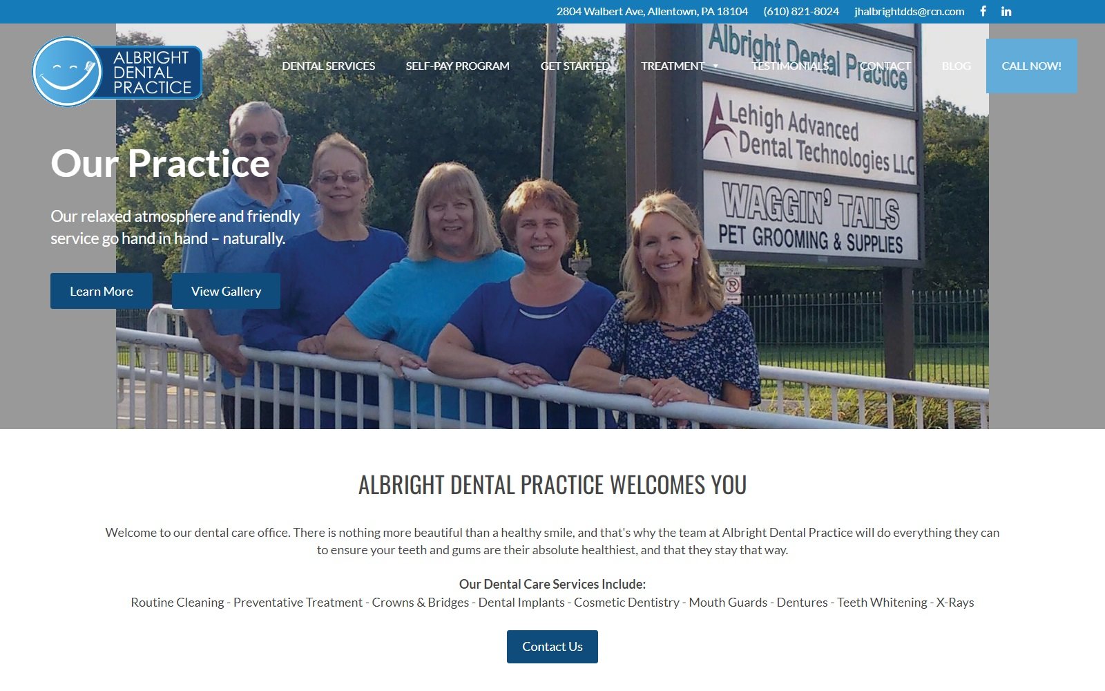 albrightdentalpractice.com screenshot