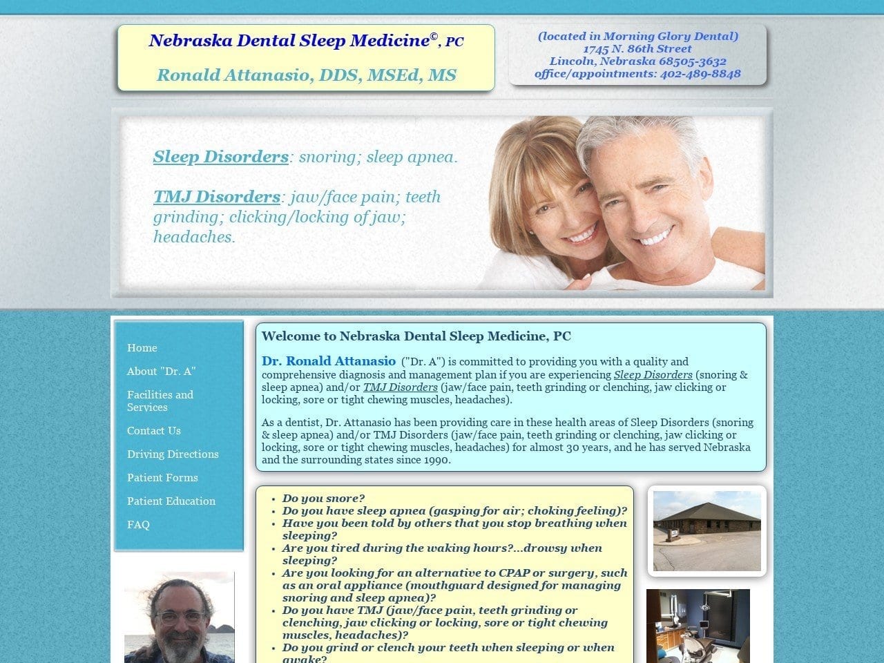 Attanasio Ronald DDS Website Screenshot from aldovision.com