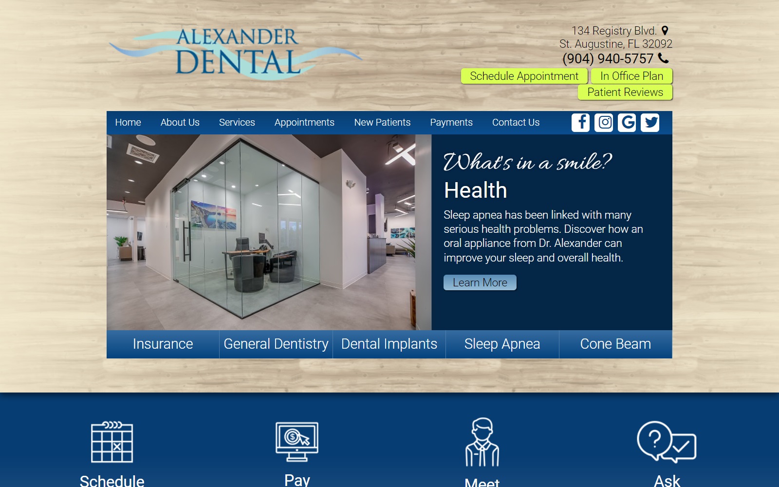 alexanderdental.com screenshot