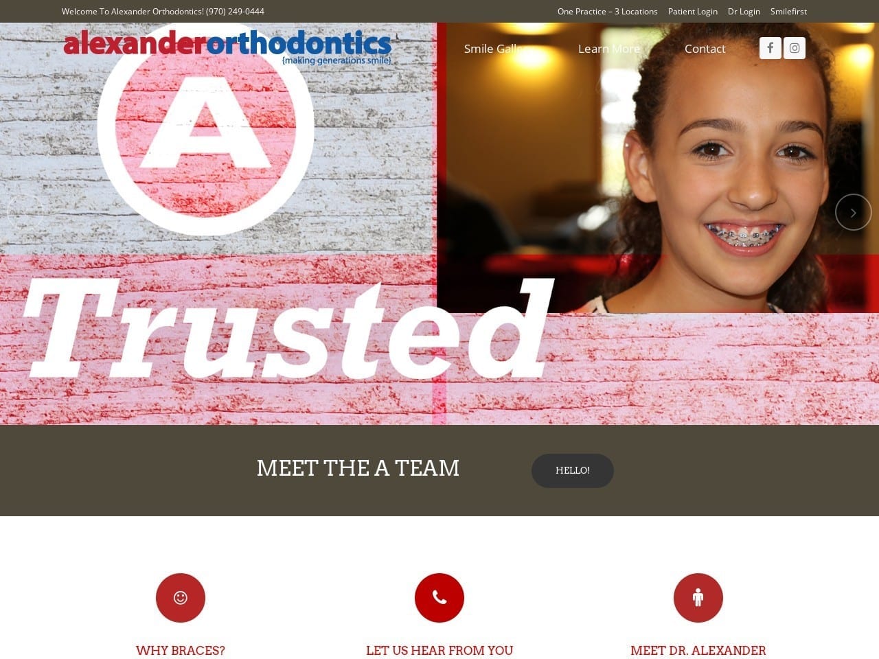 Alexander Charles D DDS MDS Website Screenshot from alexanderorthodontics.com