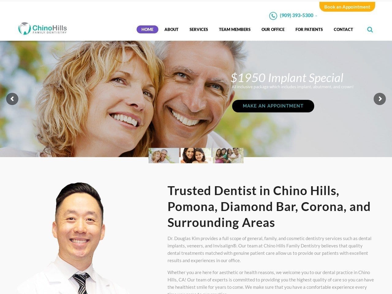 AAAT Santos Dental Associates Website Screenshot from alexandersantosdds.com