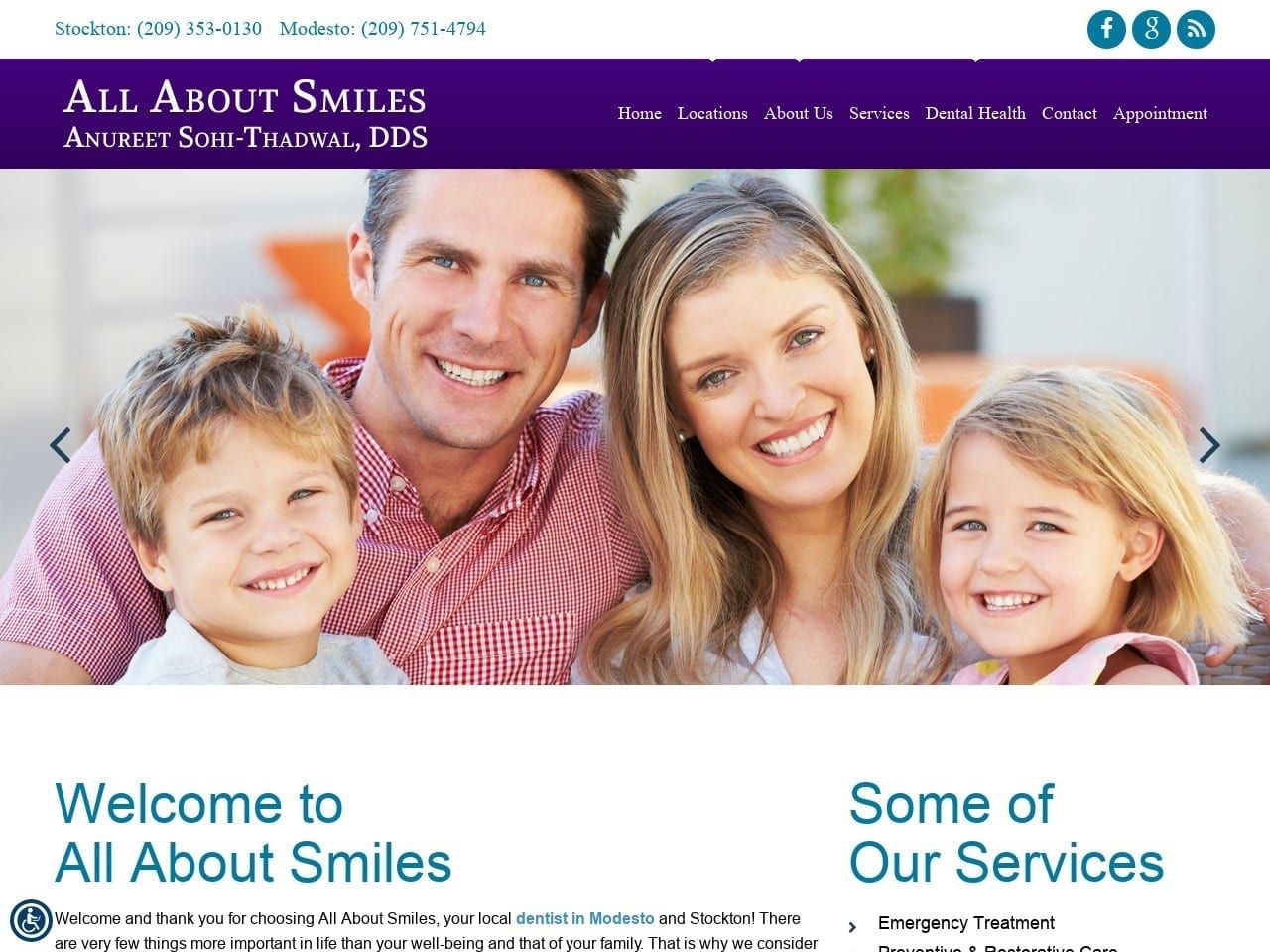 Al Labout Smilesca Website Screenshot from allaboutsmilesca.com