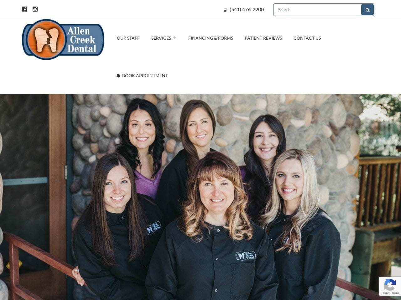 Allen Creek Dental Website Screenshot from allencreekdental.com