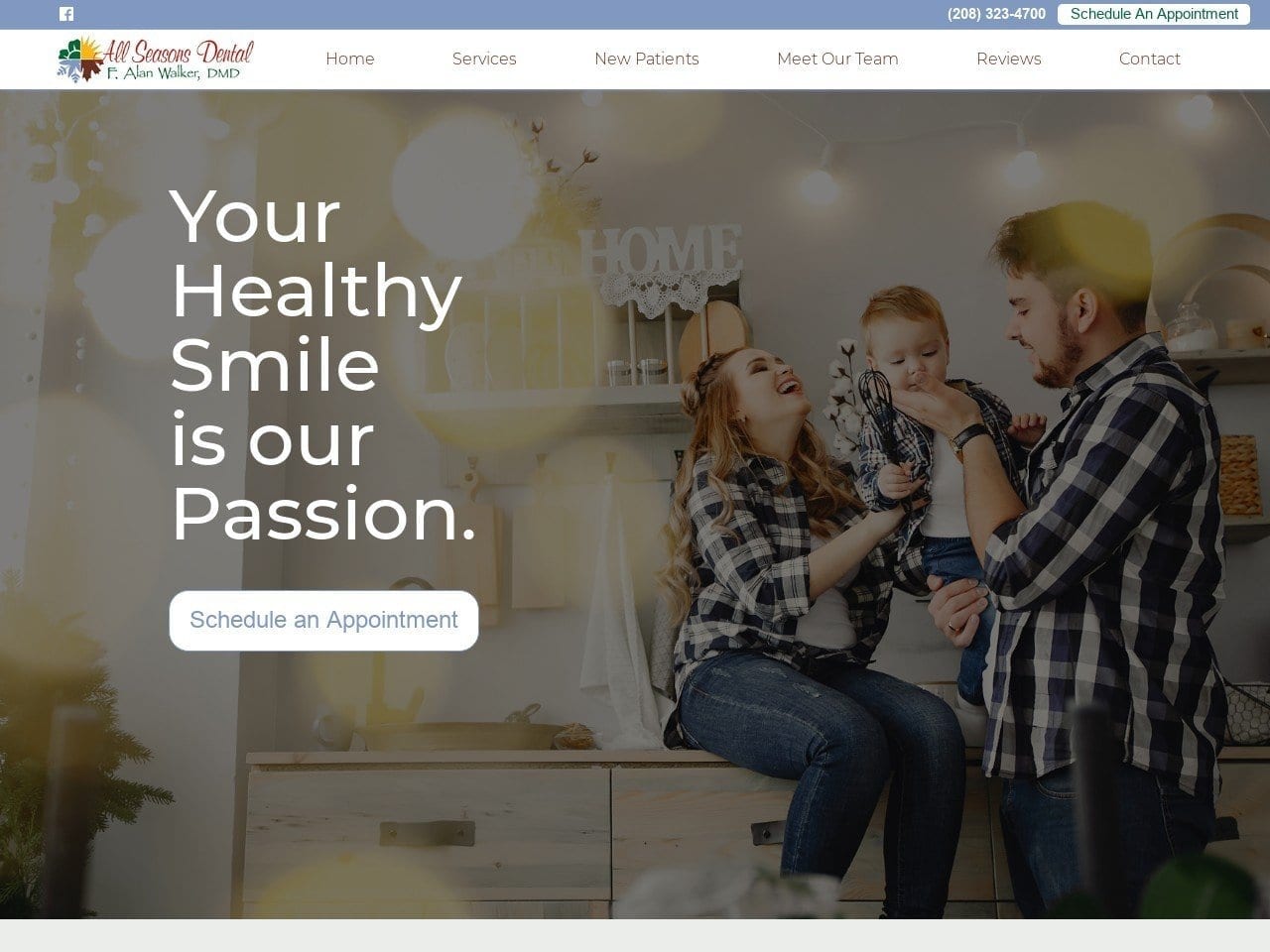 All Seasons Dental Website Screenshot from allseasonsdentalboise.com