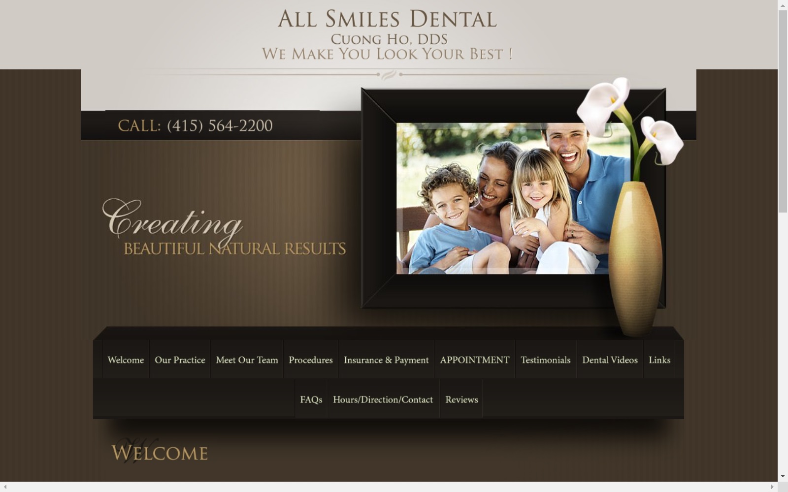 allsmilessf.com screenshot