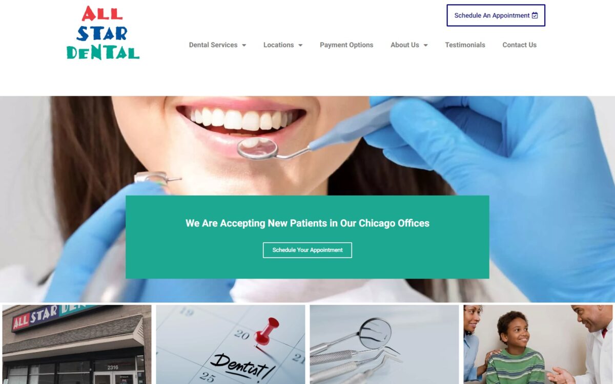 allstardentalclinic.com screenshot