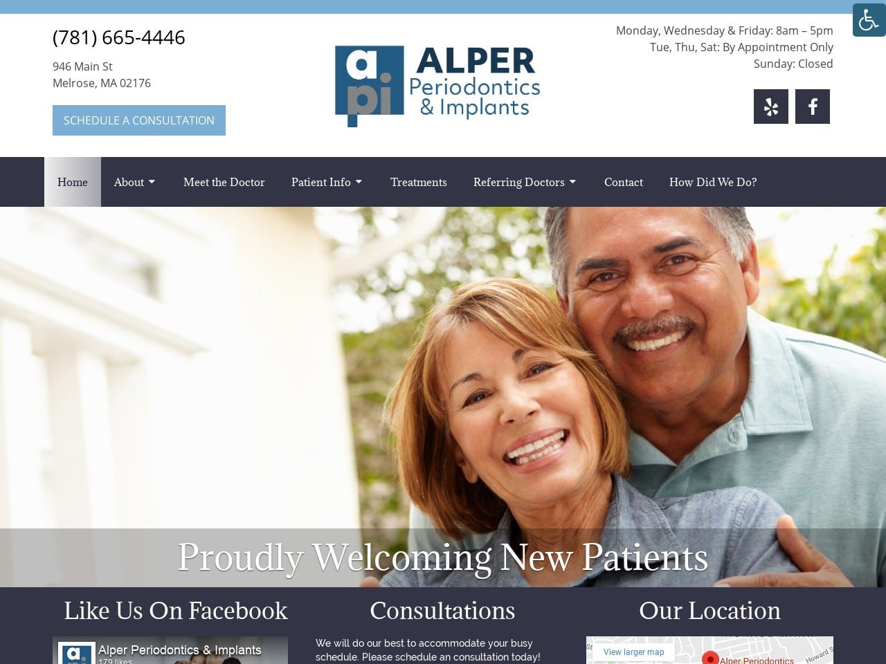 Alper Dentist Website Screenshot from alperperio.com