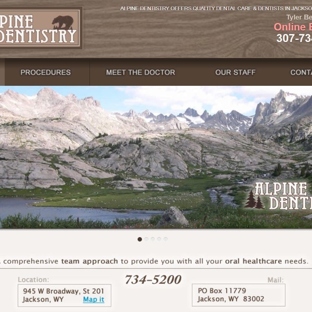 alpinedentistryjh.com screenshot