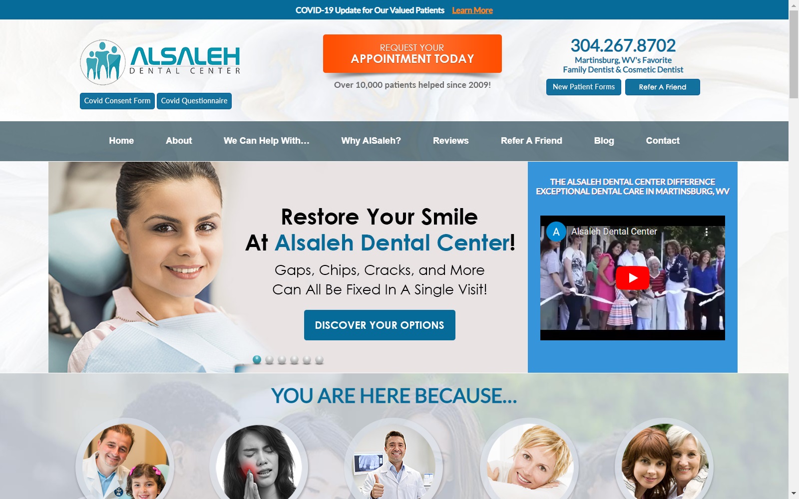 alsalehdental.com screenshot