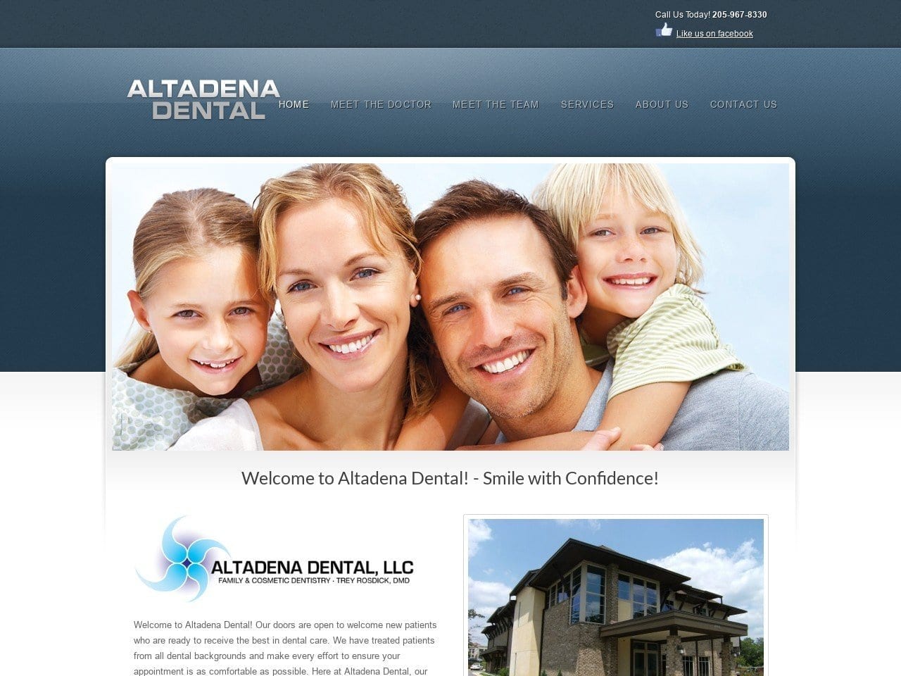 Altadena Dental LLC Website Screenshot from altadenadentistry.com