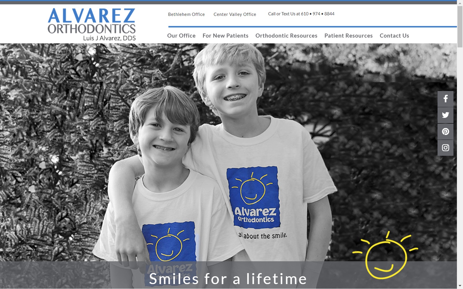 alvarezortho.com screenshot