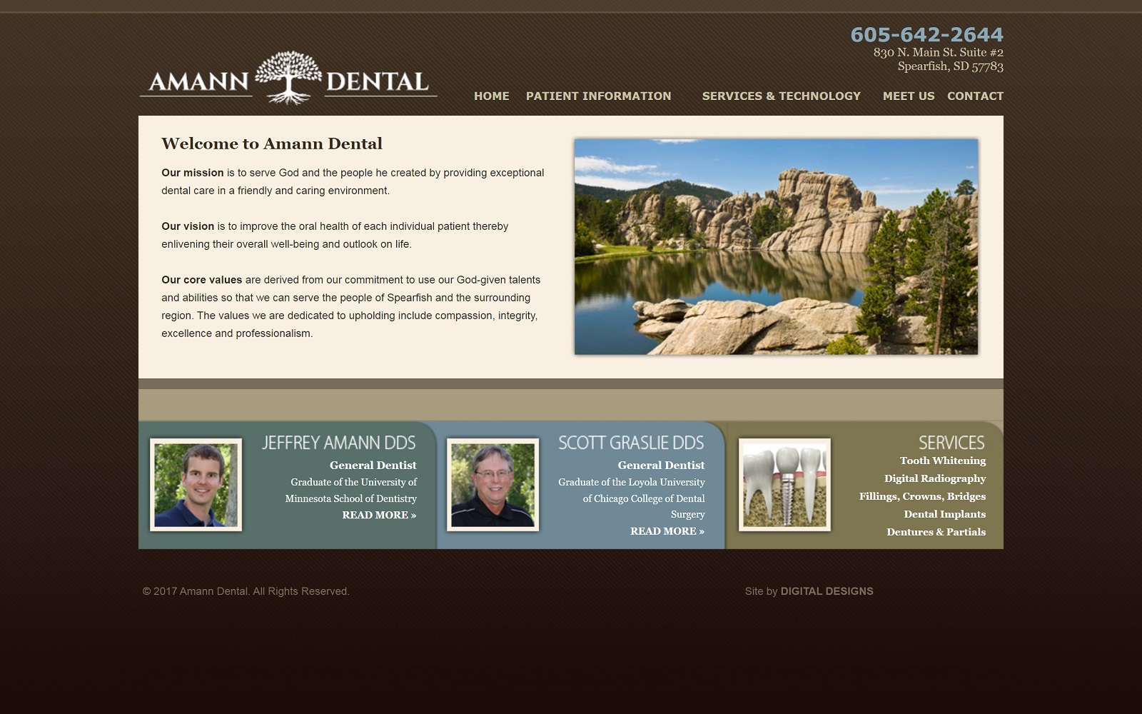 amanndental.com screenshot