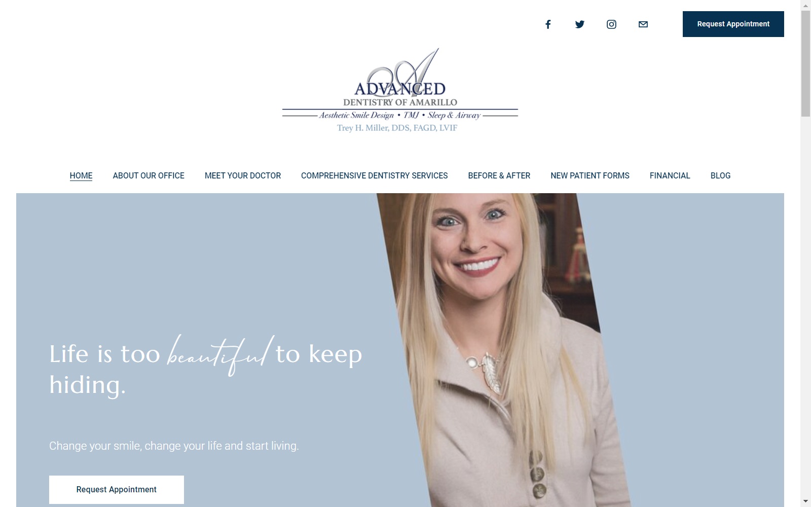 amarillosmiles.com screenshot