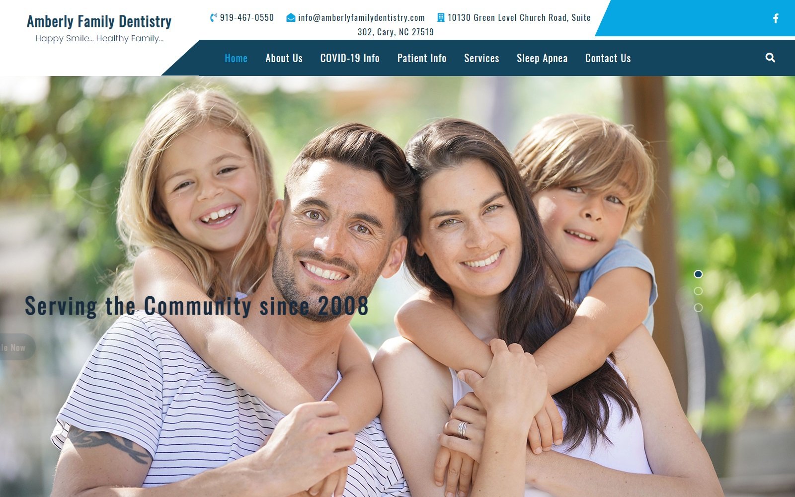 amberlyfamilydentistry.com screenshot