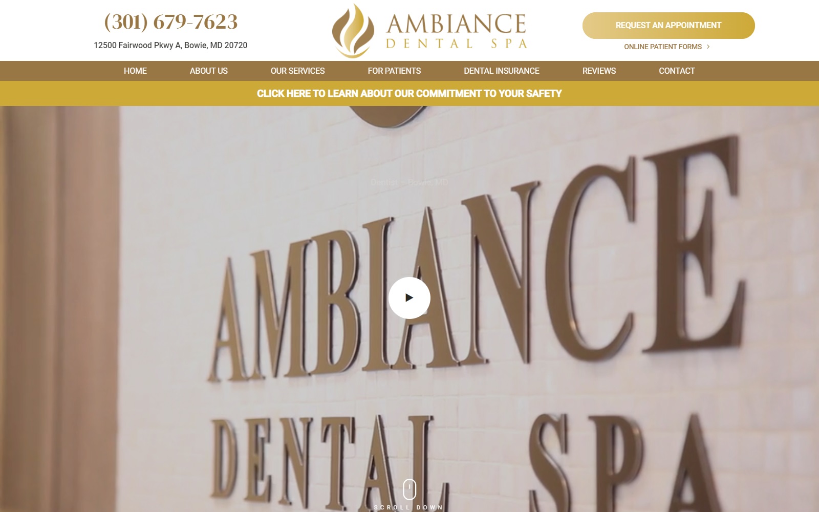 ambiancedentspa.com screenshot