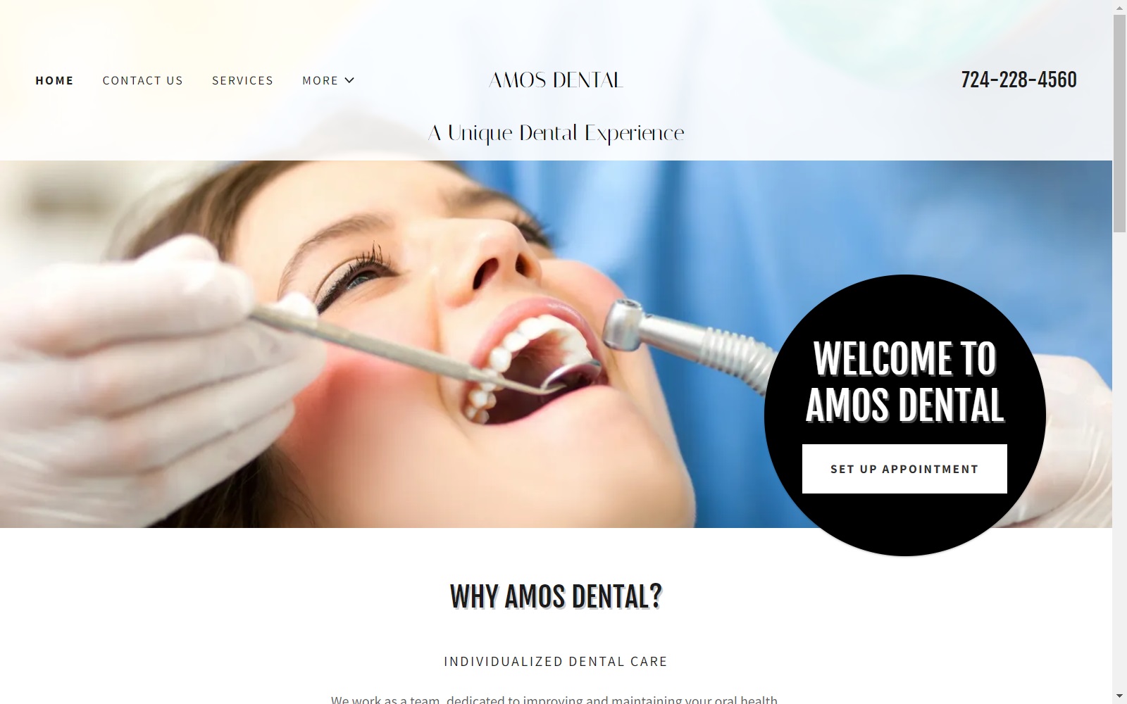 amosdental.com screenshot