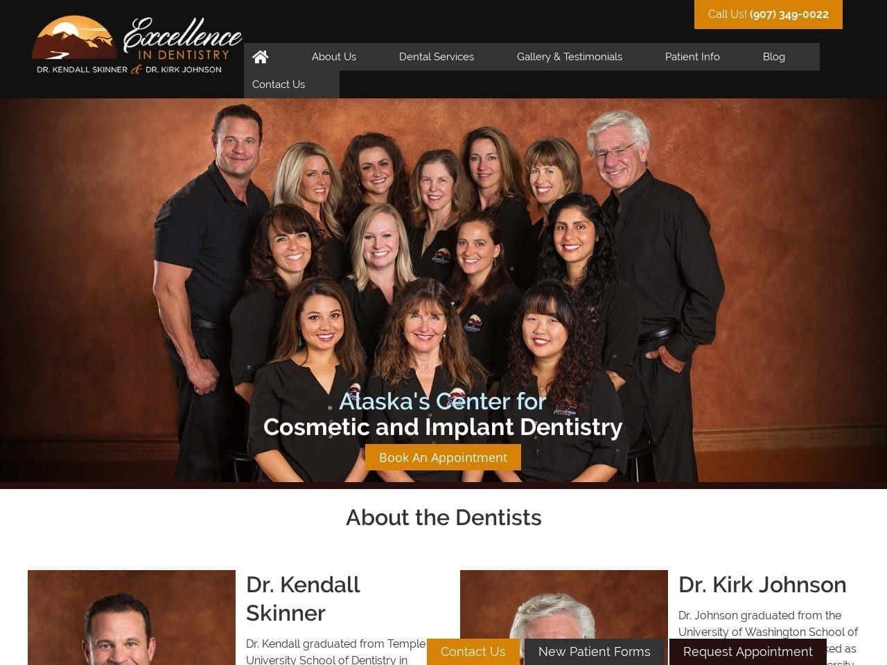Excellence In Dentistry Website Screenshot from anchoragesmiles.com