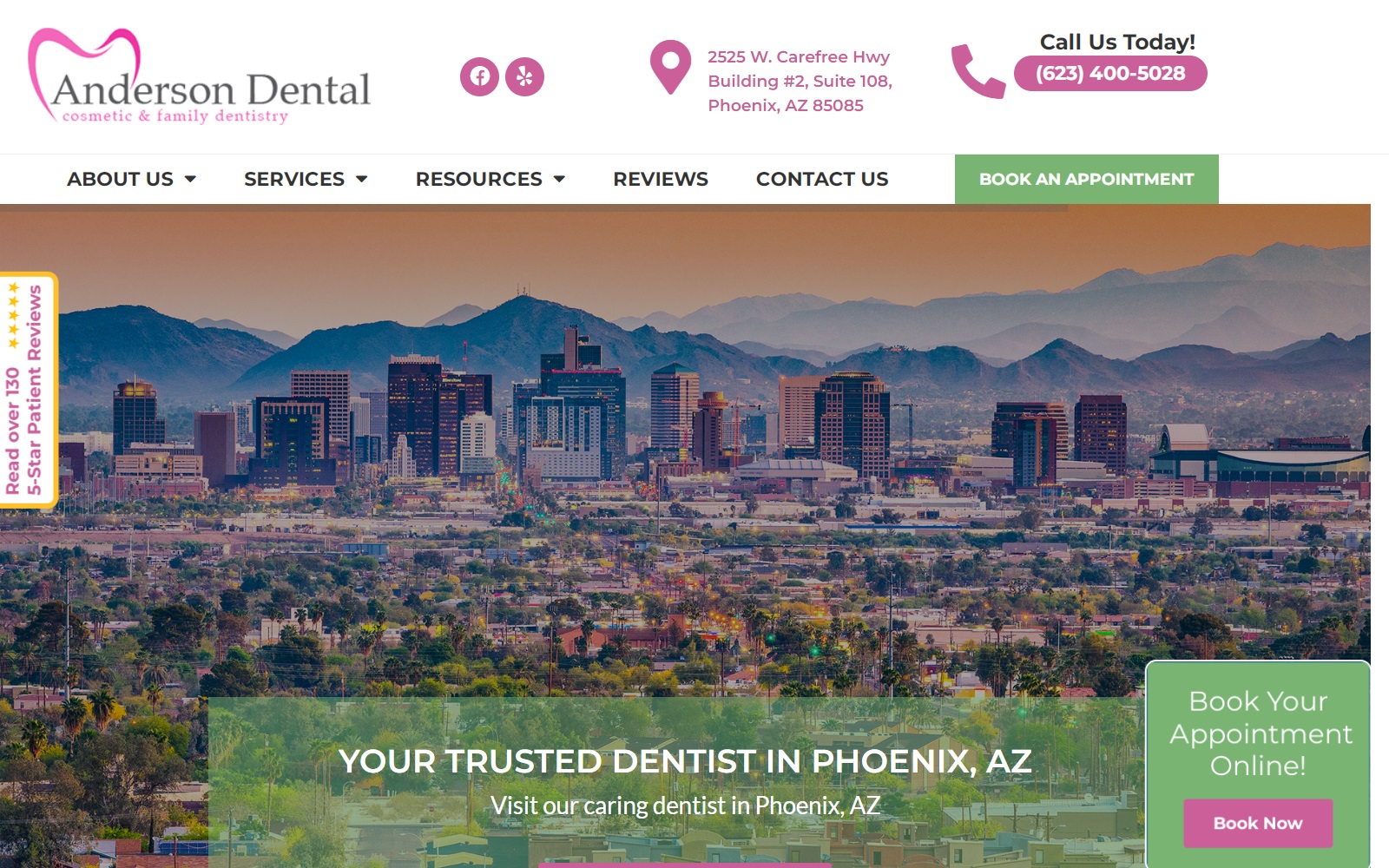 andersondentalaz.com screenshot