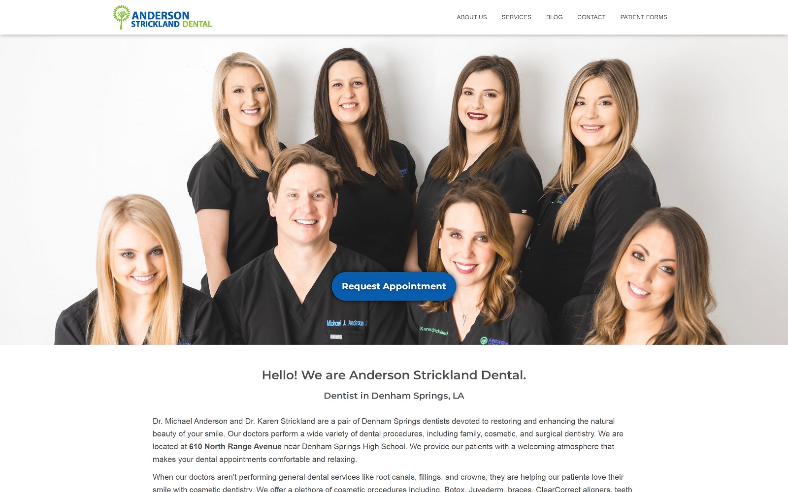 andersonstricklanddental.com screenshot