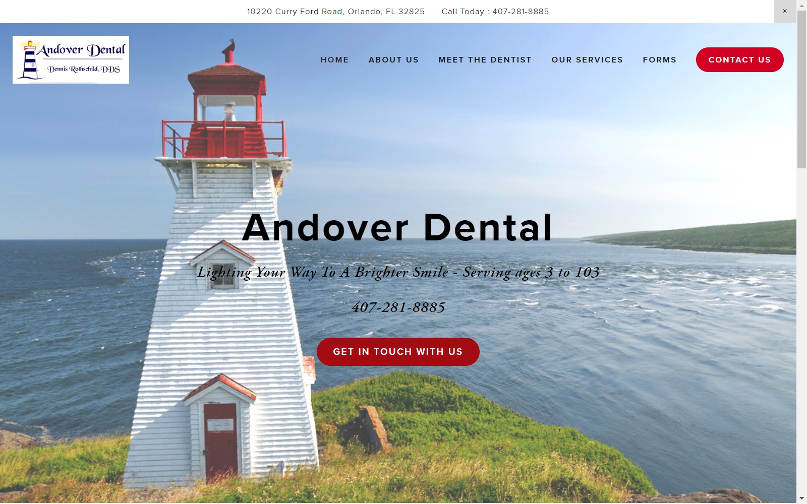 andoverdental.com screenshot