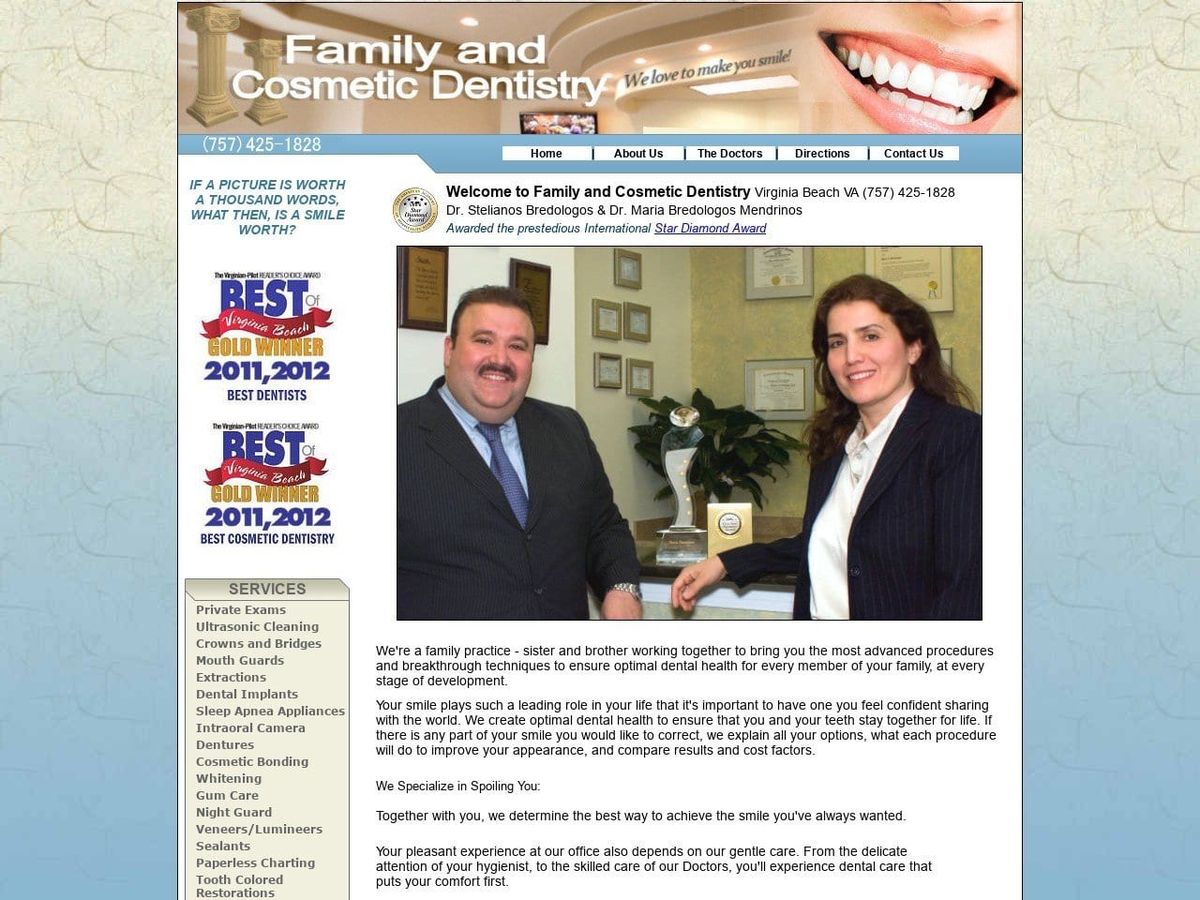 Dentist Website Screenshot from anicesmile.com