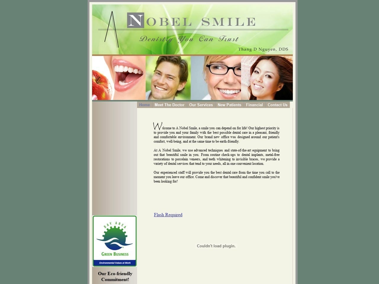 A Noble Smile Website Screenshot from anobelsmile.com