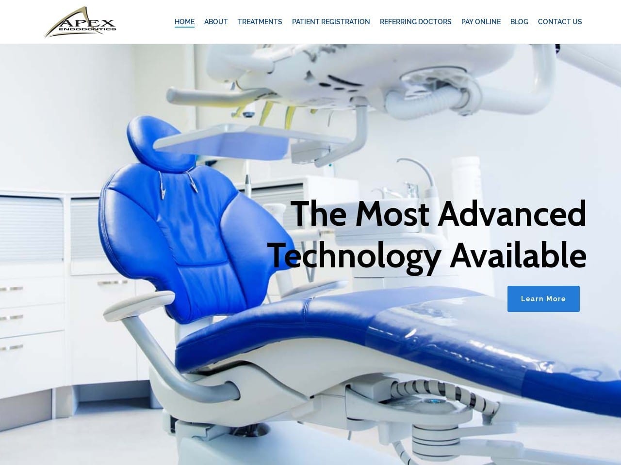 Apex Endodontics Website Screenshot from apexendopa.com