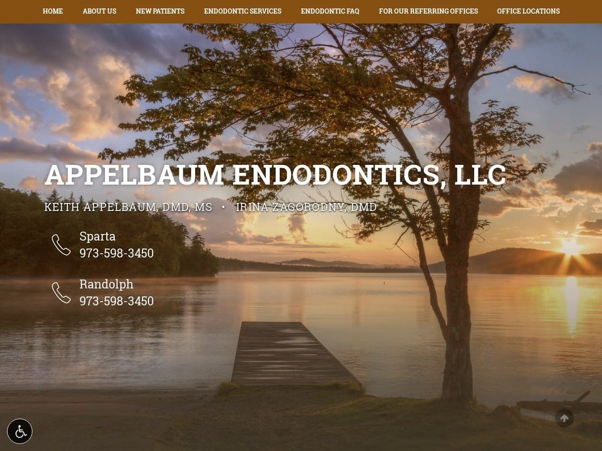 Appelbaum Endodontics LLC Website Screenshot from appelbaumendo.com