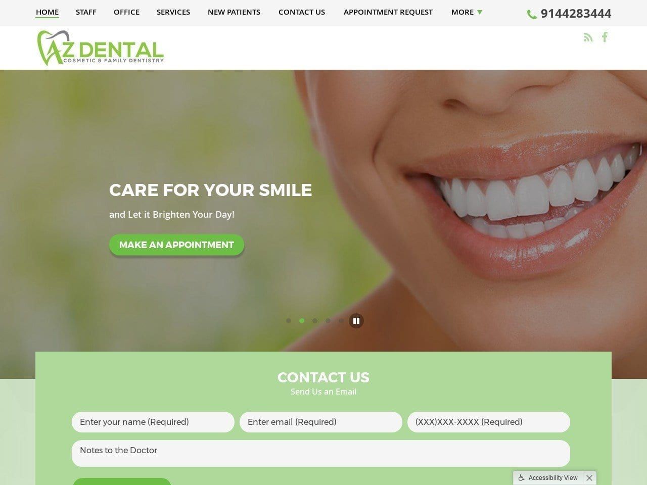 AP Progressive Dental Website Screenshot from approgressivedental.com