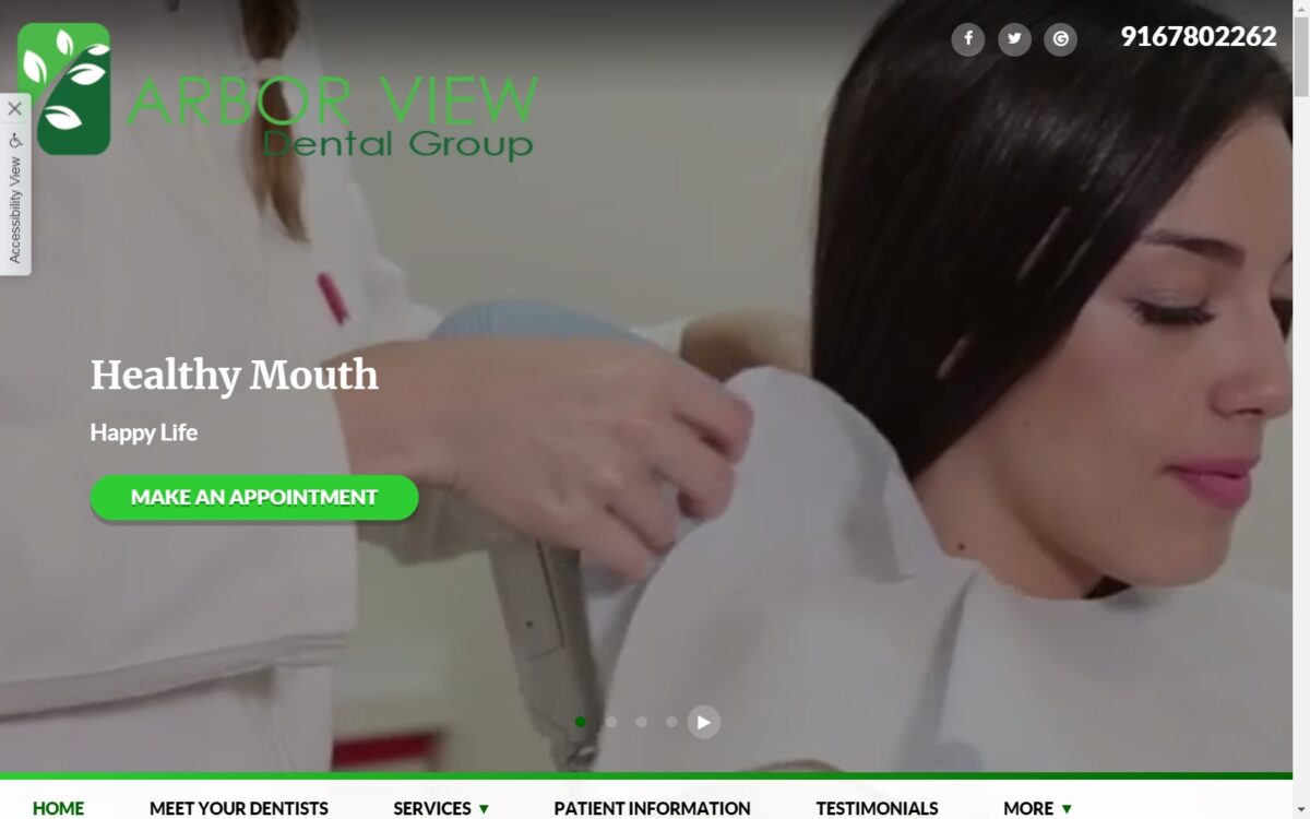 arborviewdentalgroup.com screenshot