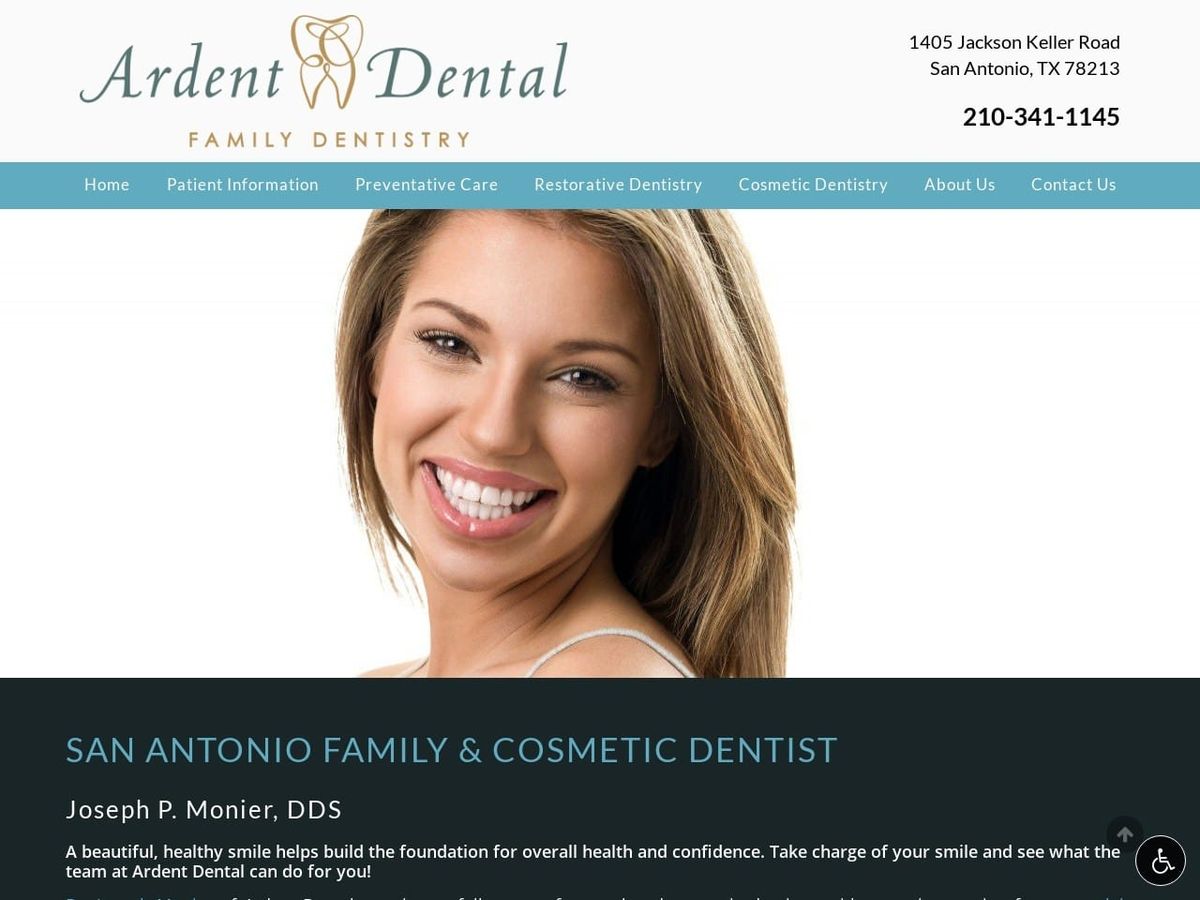 Ar Dent Dental Website Screenshot from ardentdental.com