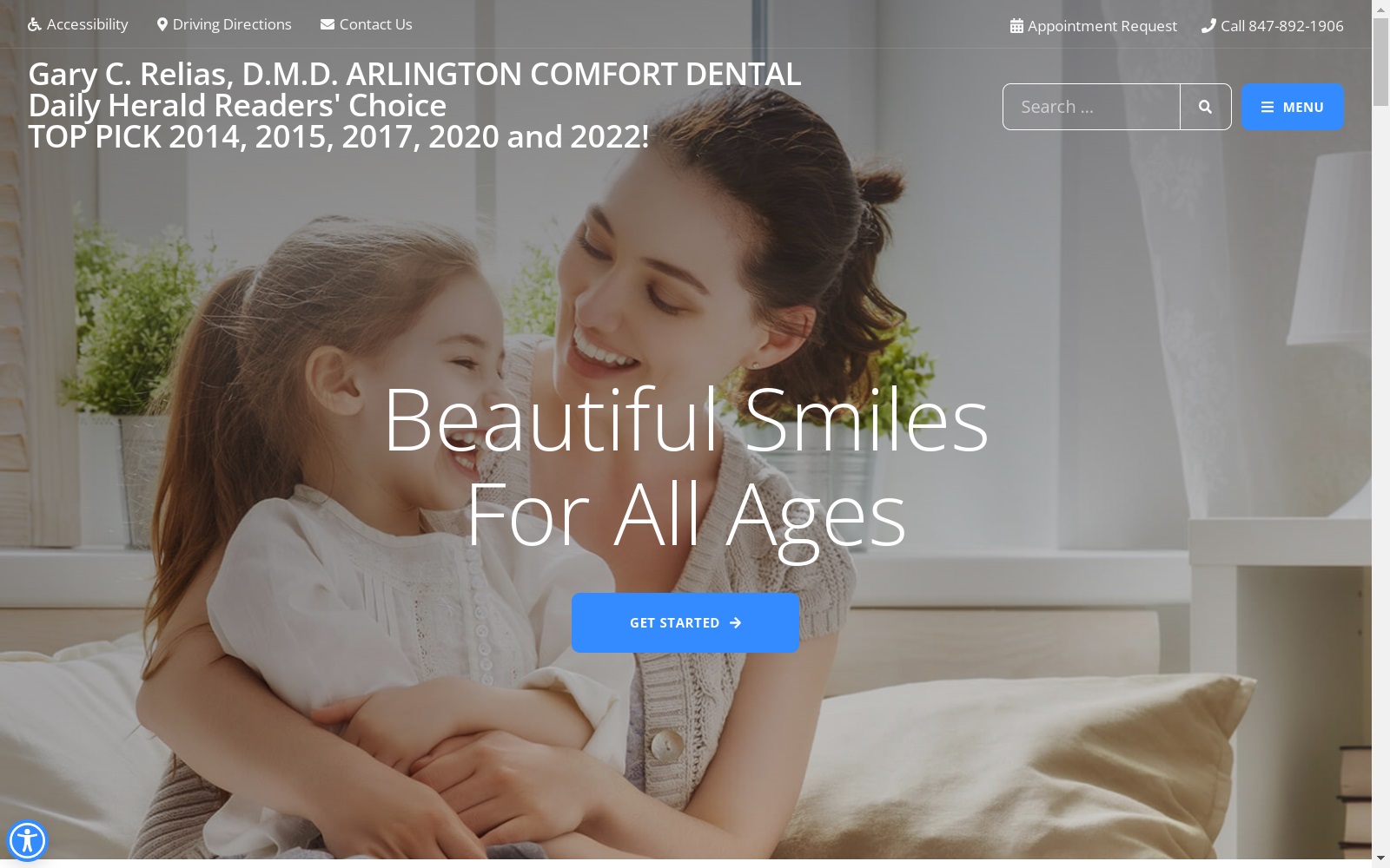 arlingtoncomfortdental.com screenshot