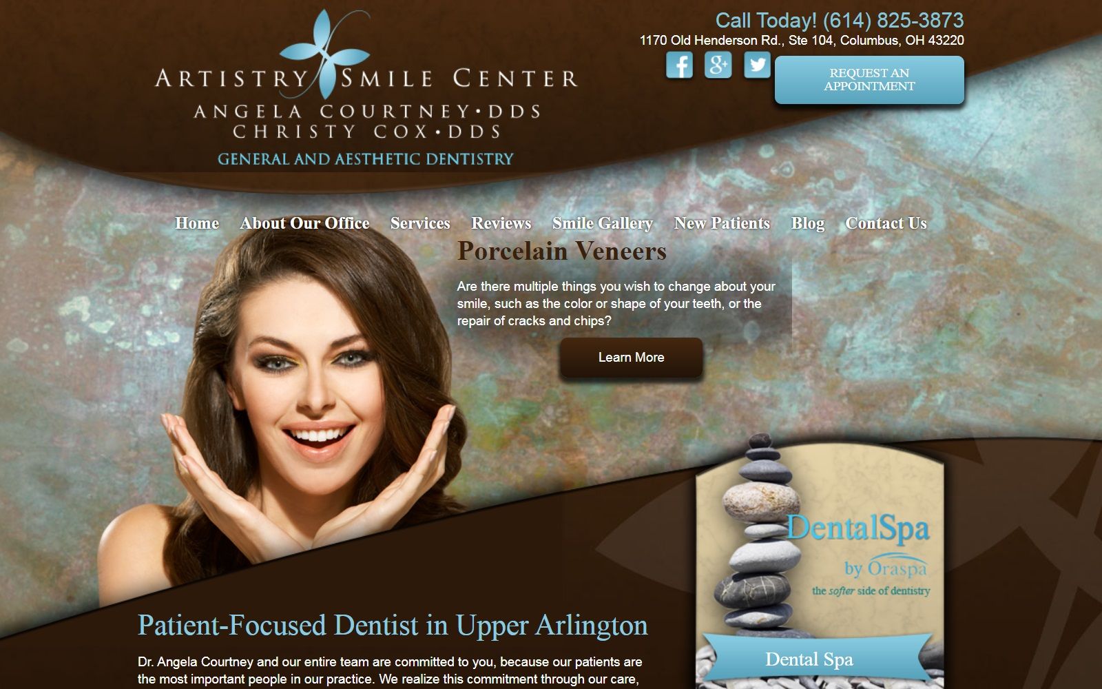 artistrysmilecenter.com screenshot