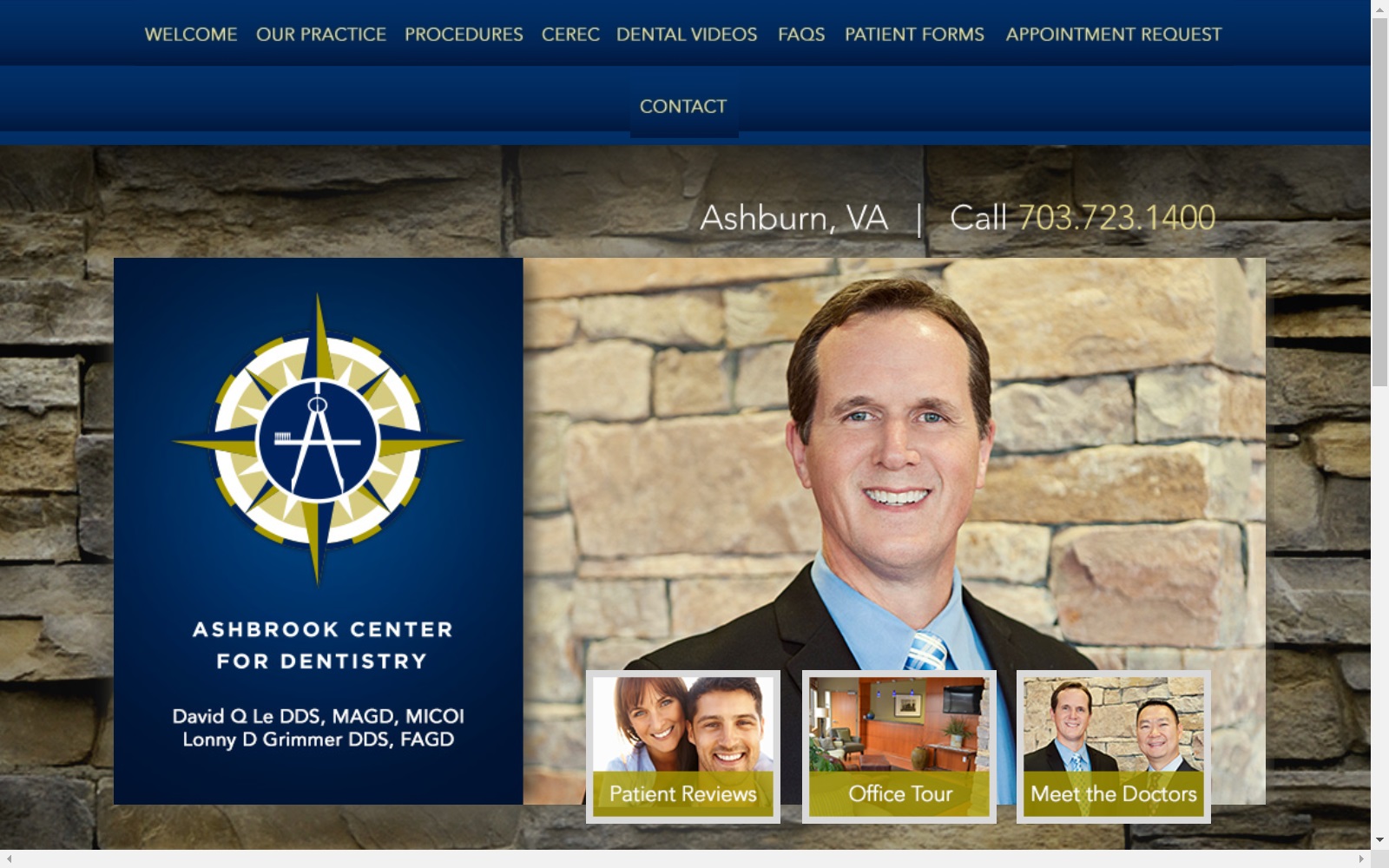 ashbrookdentistry.com screenshot