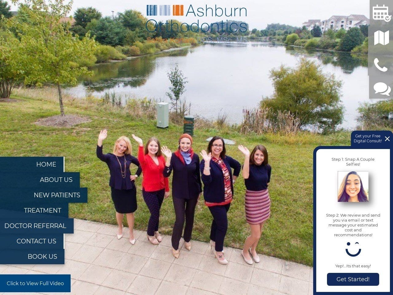 Ashburn Orthodontics Website Screenshot from ashburnbraces.com