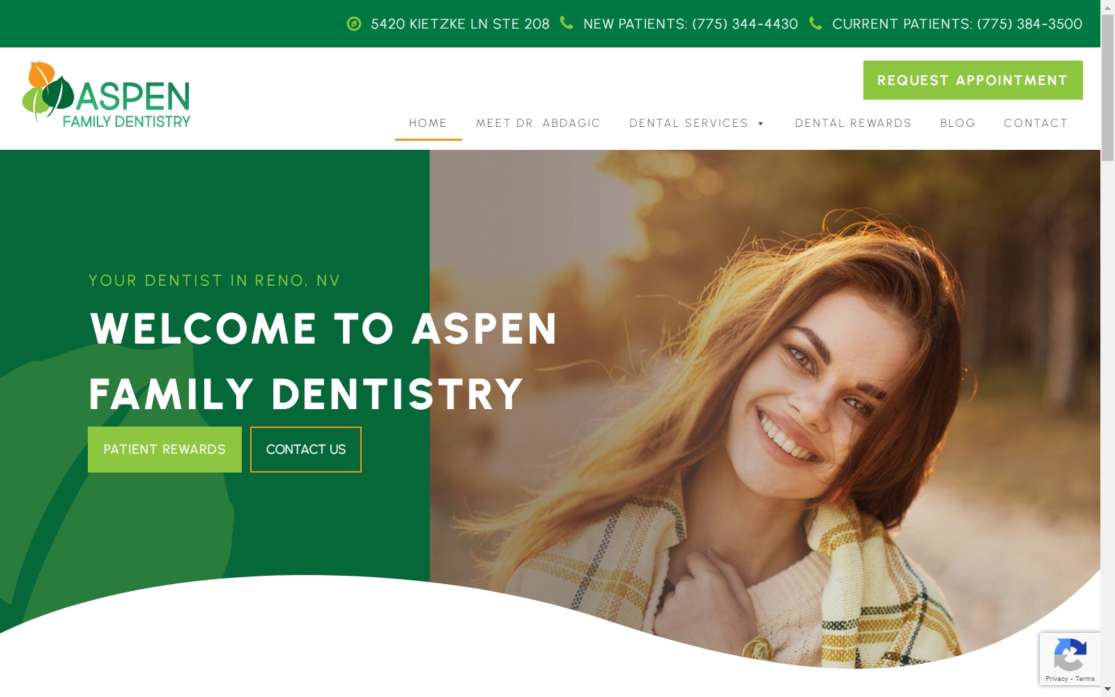 aspenfamilydentistry.com screenshot