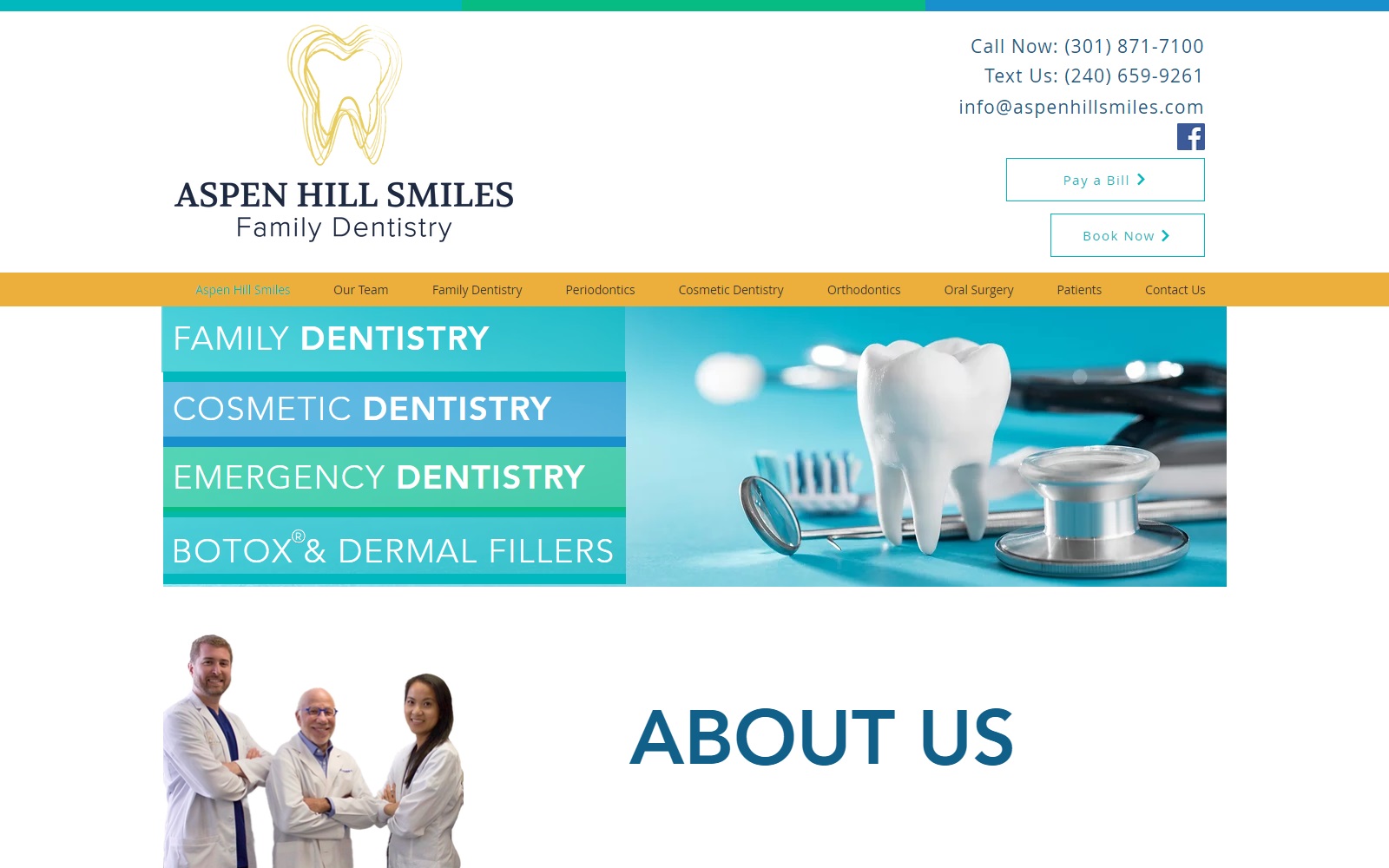 aspenhillsmiles.com screenshot