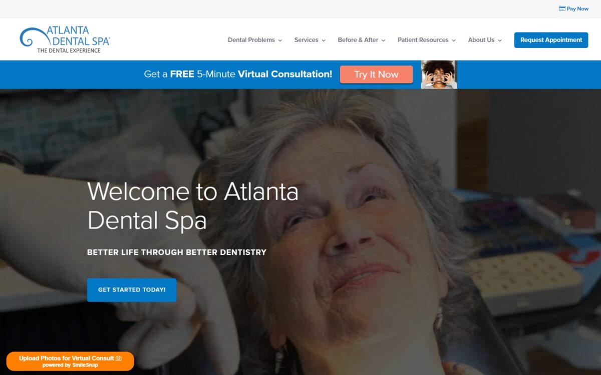 atlantadentalspa.com screenshot