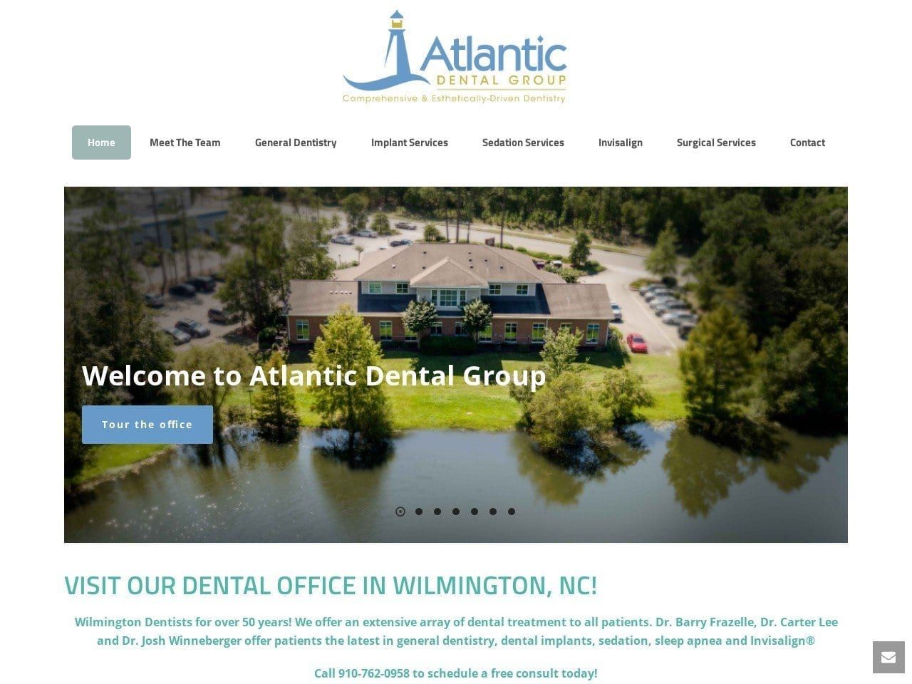 Atlantic Dental Group Website Screenshot from atlantic-dental.com