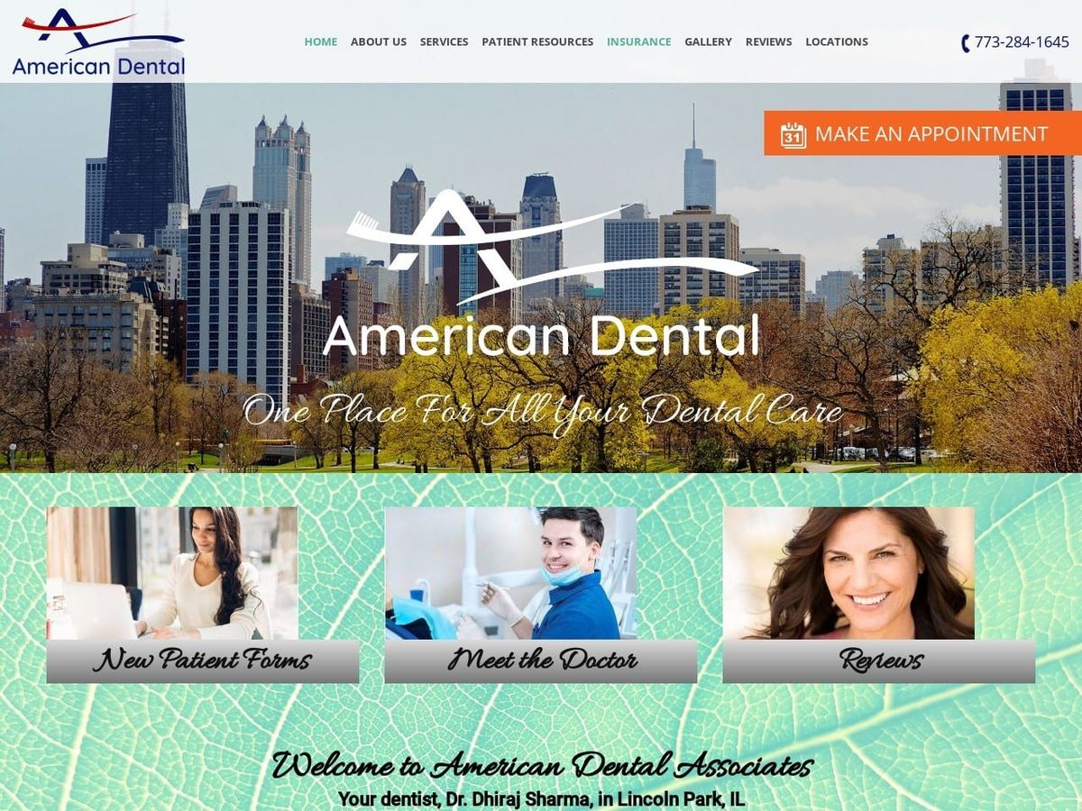 American Dental Ltd Katsnelson Alexander DDS Website Screenshot from atooth.com