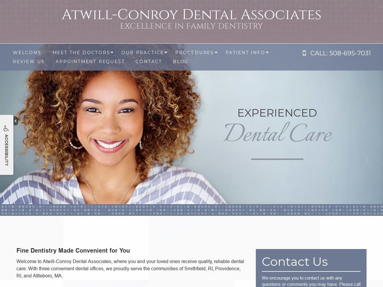 Atwill Website Screenshot from atwill-conroydental.com