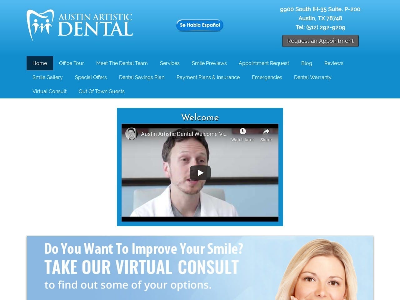 Hulse Jarett DDS Website Screenshot from austinartisticdental.com